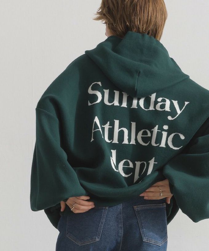 日本 Lupilien - Sunday休閒寬大版型針織帽T-灰