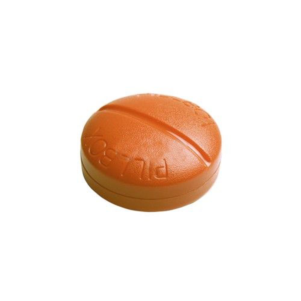 OOU - 四分格 隨身小藥盒-橘色