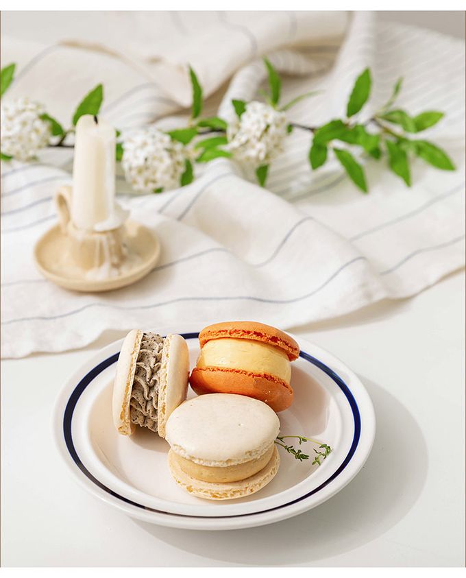 韓國 SSUEIM - RETRO系列極簡ins陶瓷淺盤2件組15cm (橘色)