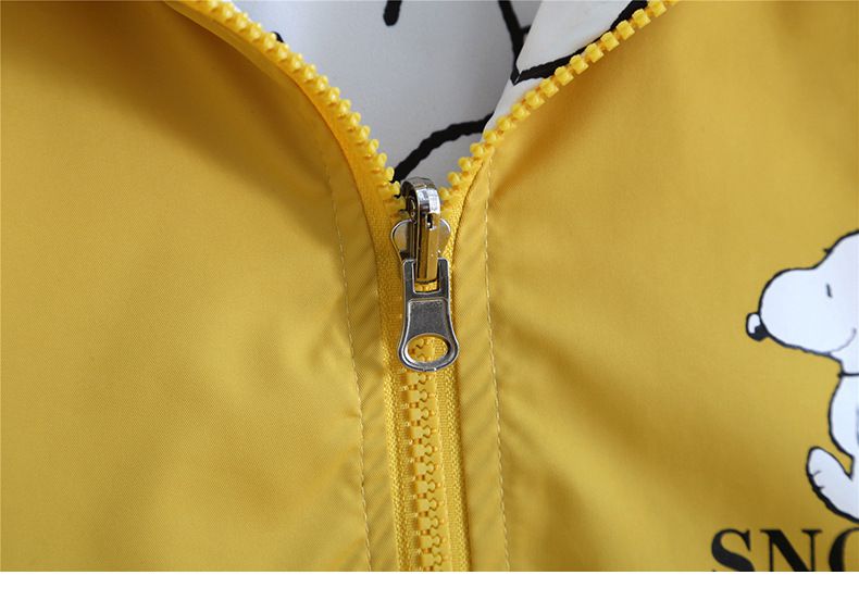 卡通人物史努比雙面穿外套-滿滿SNOOPY-黃色