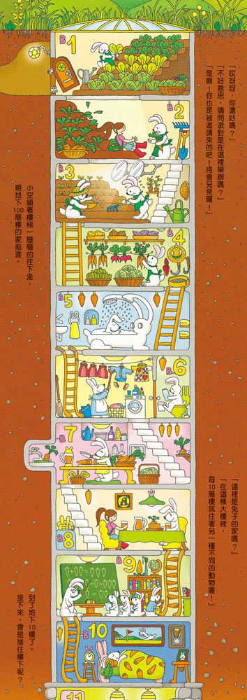 小魯文化 - 【100層樓繪本迷你版全收集】-100層樓的家 迷你版(二版)＋地下100層樓的家 迷你版(二版)＋海底100層樓的家 迷你版(二版)＋天空100層樓的家 迷你版