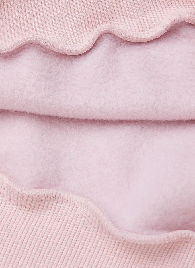 韓國 OZKIZ - 可愛泰迪暖絨磨毛長袖大學T-棕