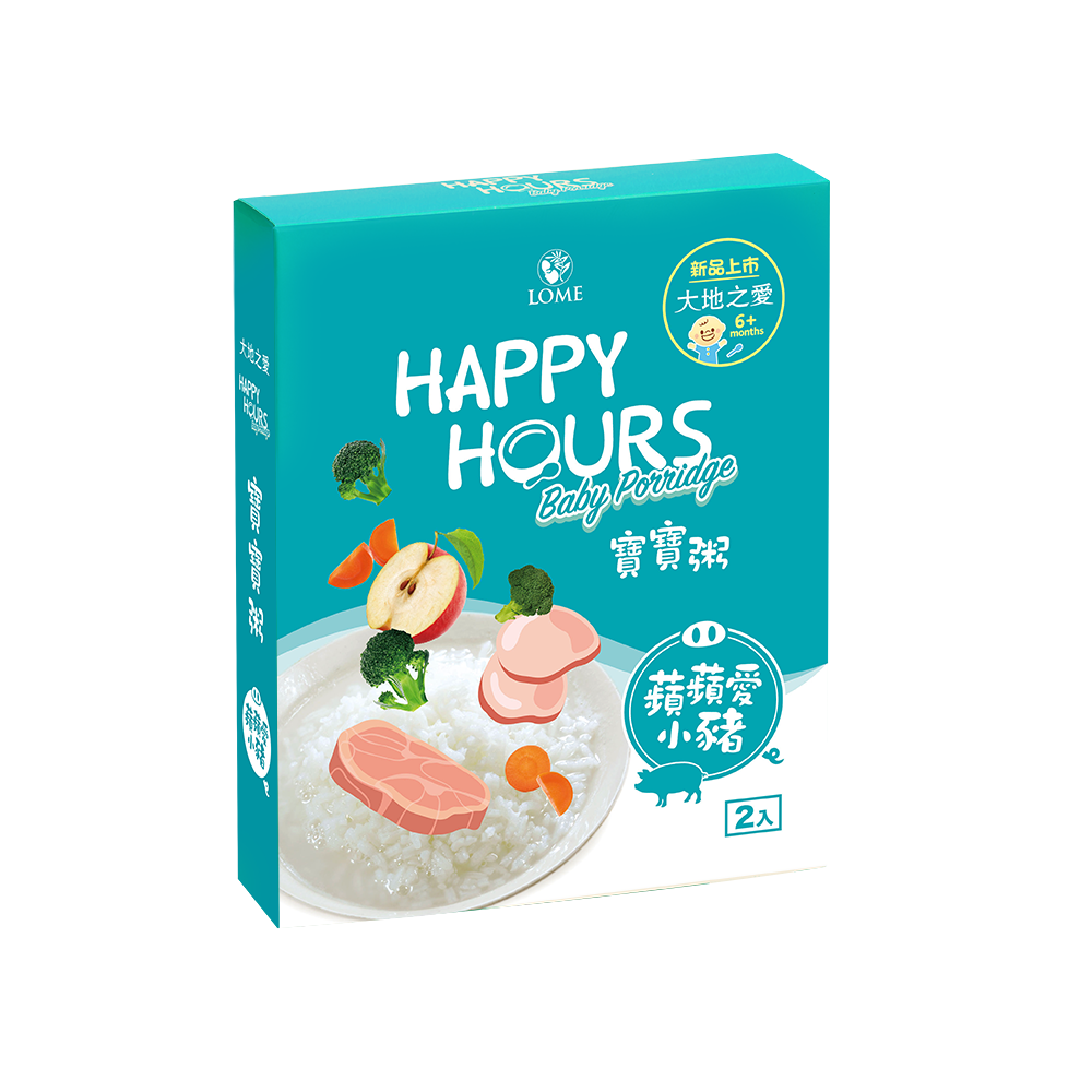 HAPPY HOURS - 寶寶粥(蘋蘋愛小豬)-150gX2包