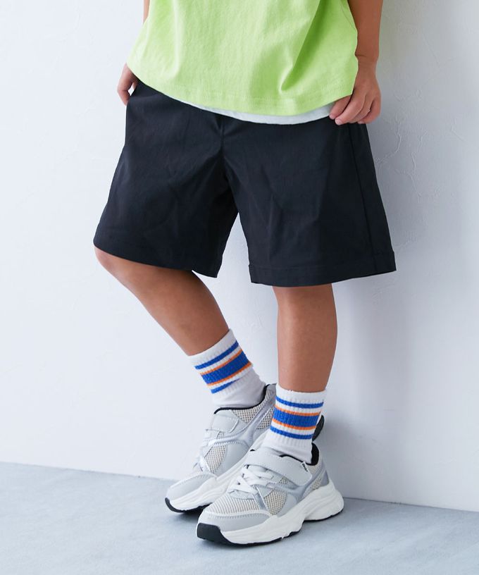 日本 devirock - 超彈力定番色休閒短褲-卡其