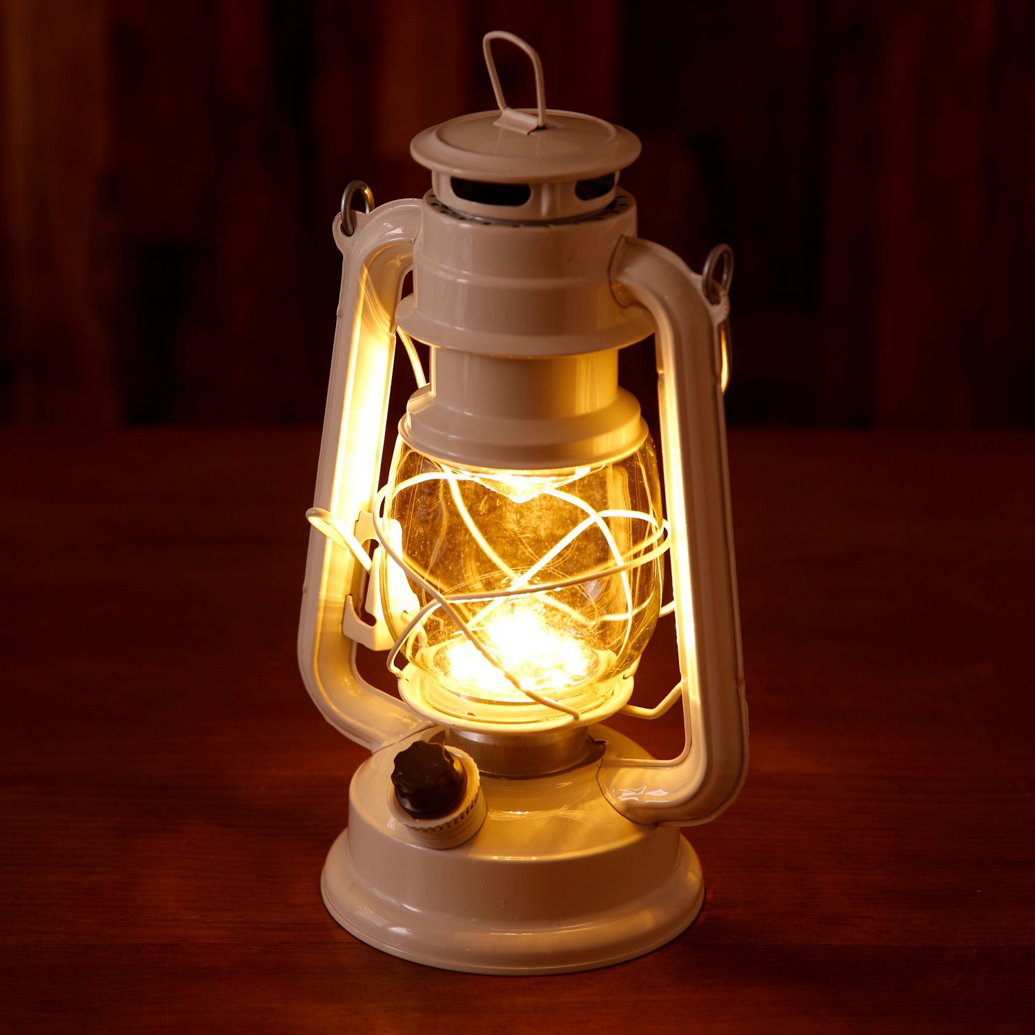 日本丸和 - 復古煤油燈造型LED露營燈-海軍藍 (12x9.5x21cm(含提把27cm))