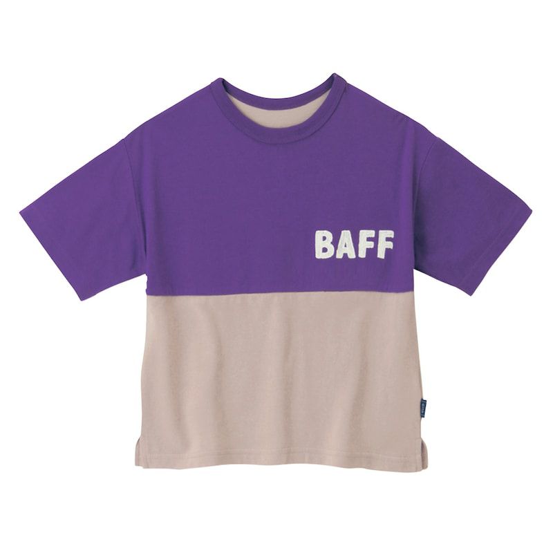 日本千趣會 - GITA 天竺棉短袖上衣-BAFF-紫x灰杏