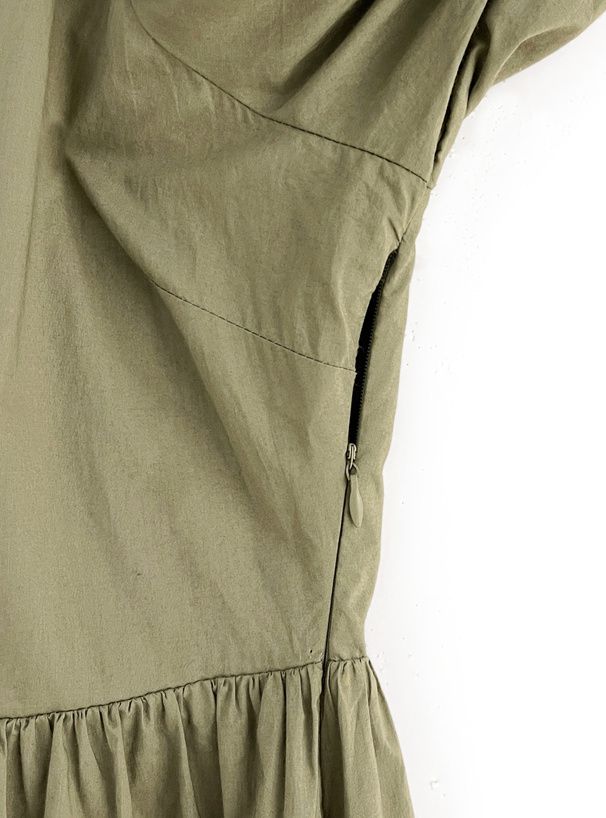 日本 GRL - 休閒百搭方領泡泡袖洋裝-黑