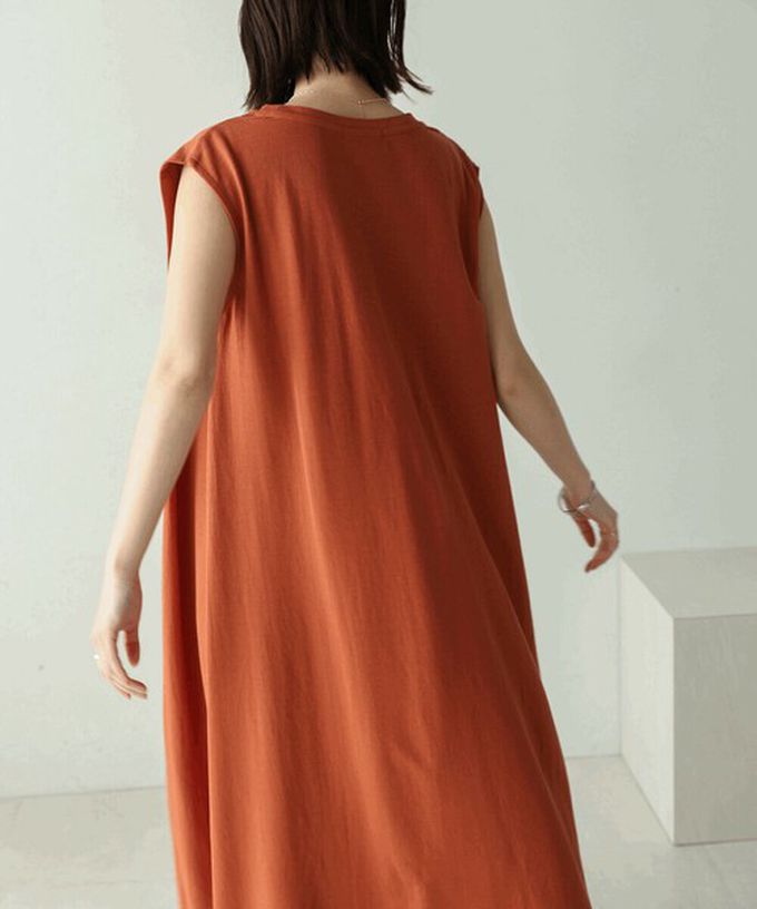 日本 Bab - 透氣嫘縈肩皺摺A字無袖洋裝-黑