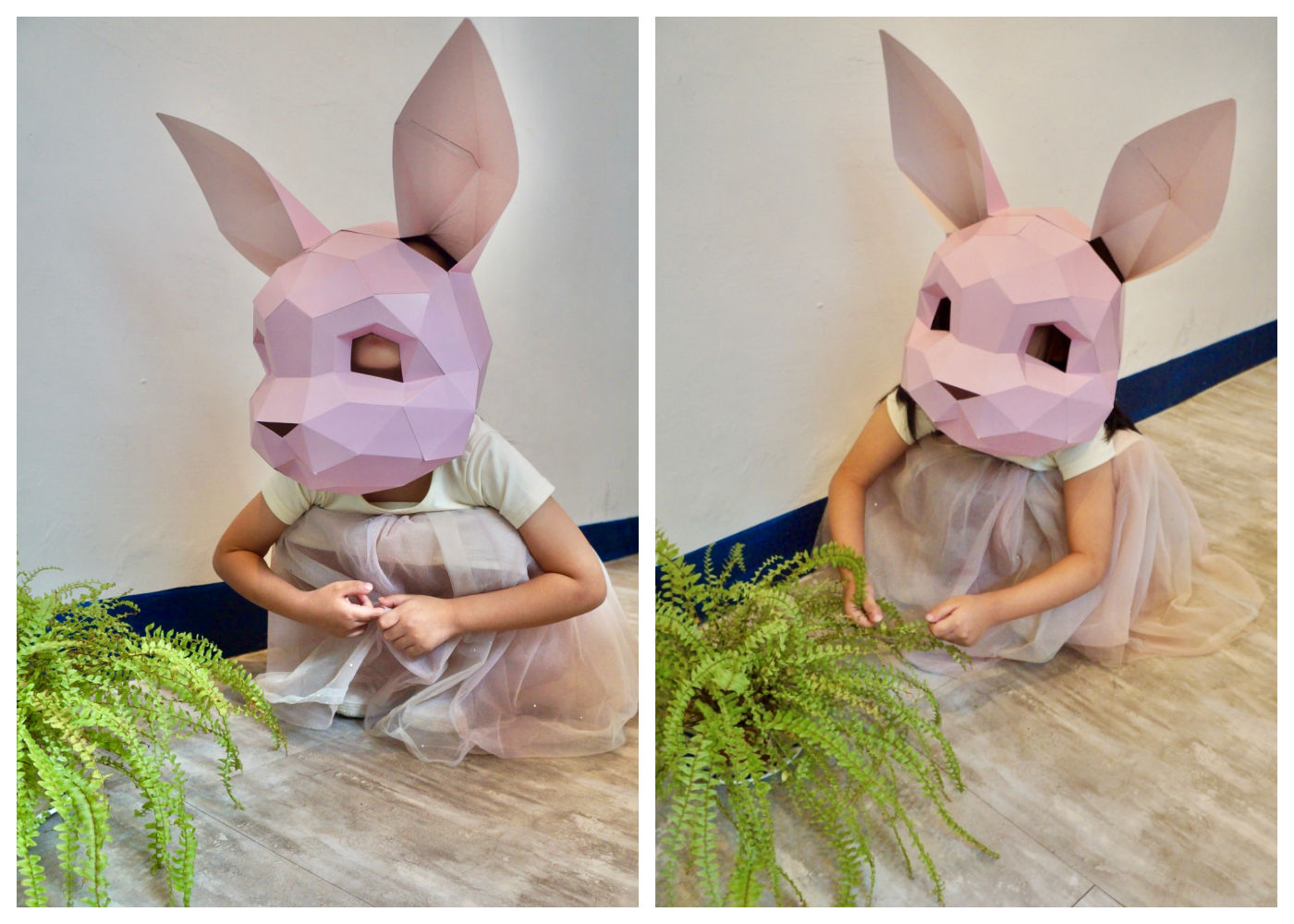 時報出版 - 動物立體大面具：小兔兔(速成版不用自己剪喔)