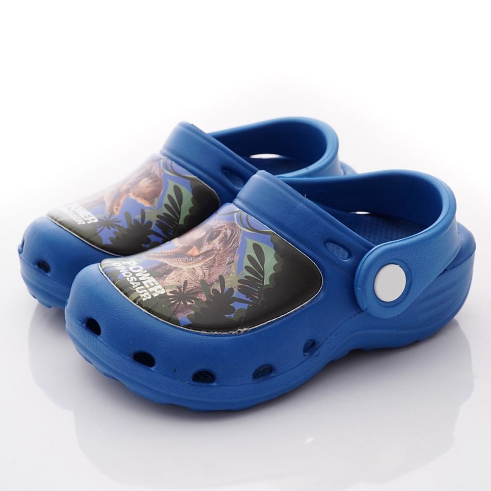 侏儸紀公園 - 卡通童鞋-輕量恐龍布希鞋款(中小童段)-藍
