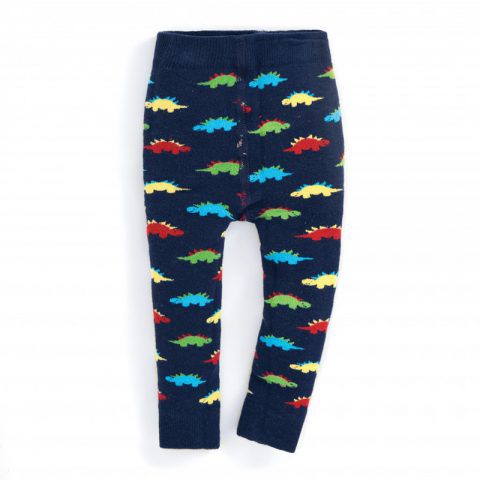 英國 JoJo Maman BeBe - 嬰幼兒內搭褲/保暖襪-滿版彩色恐龍