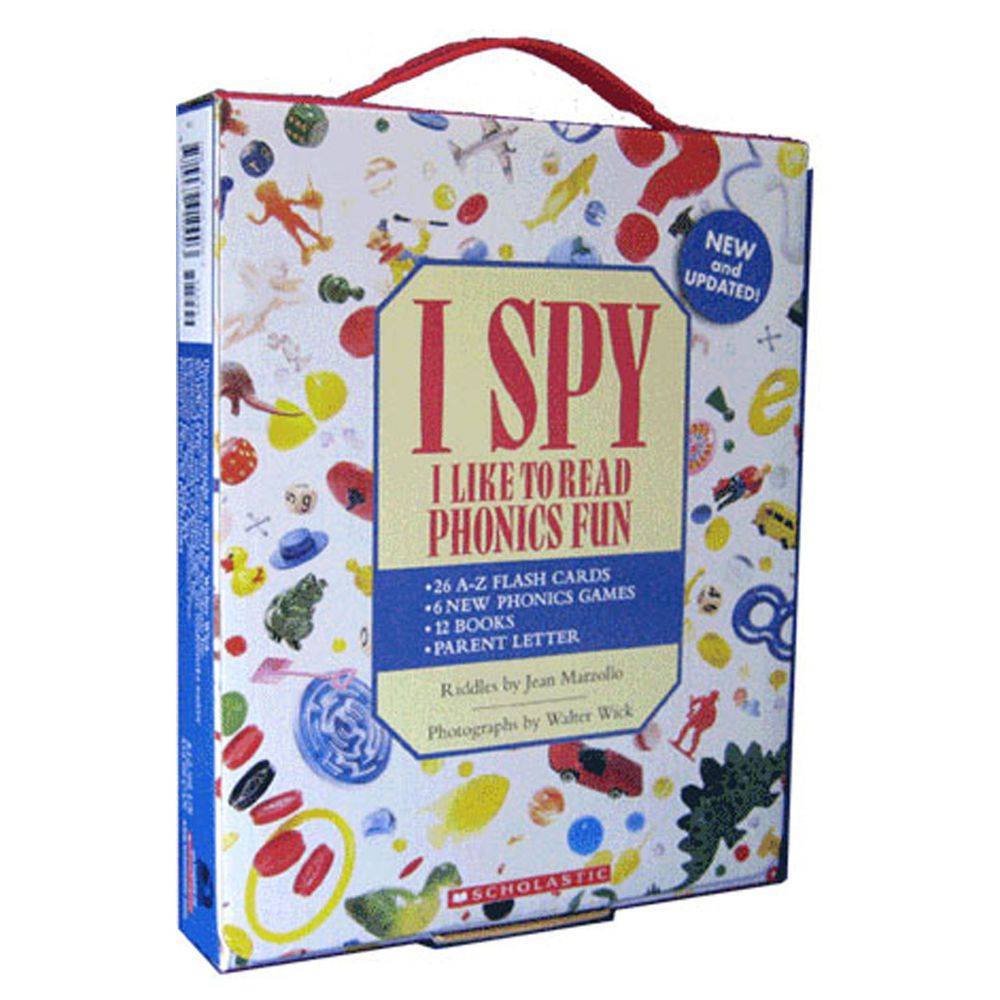 I Spy Phonics Box 找找看單字-小書x12＋英文字卡x26、教學卡x6、CD、使用說明-彩色