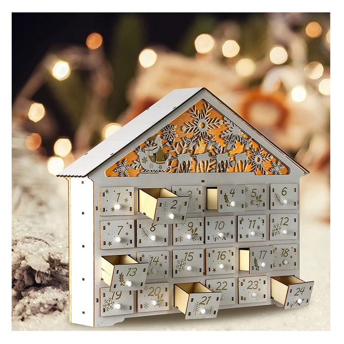 降臨曆-白色聖誕屋