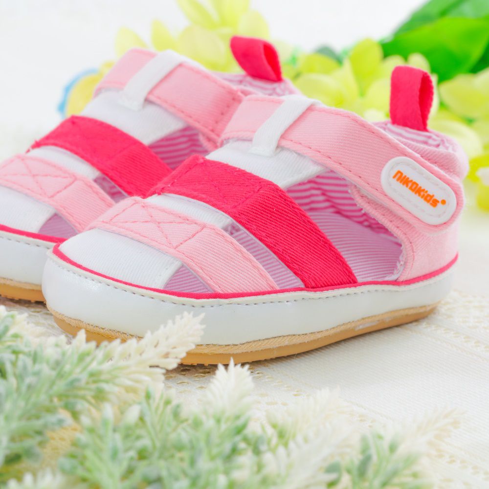 nikokids - 軟Q底學步鞋-粉色(SG564)