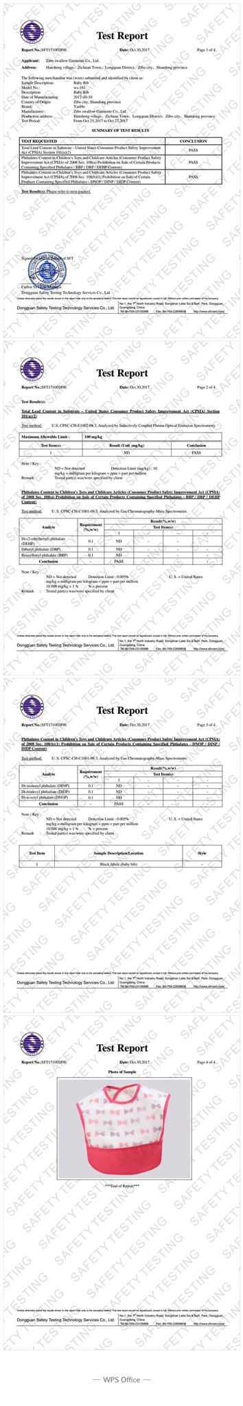 JoyNa - 寶寶防水開口接飯飯兜-三件入-紅色蝴蝶結+兩件隨機花色