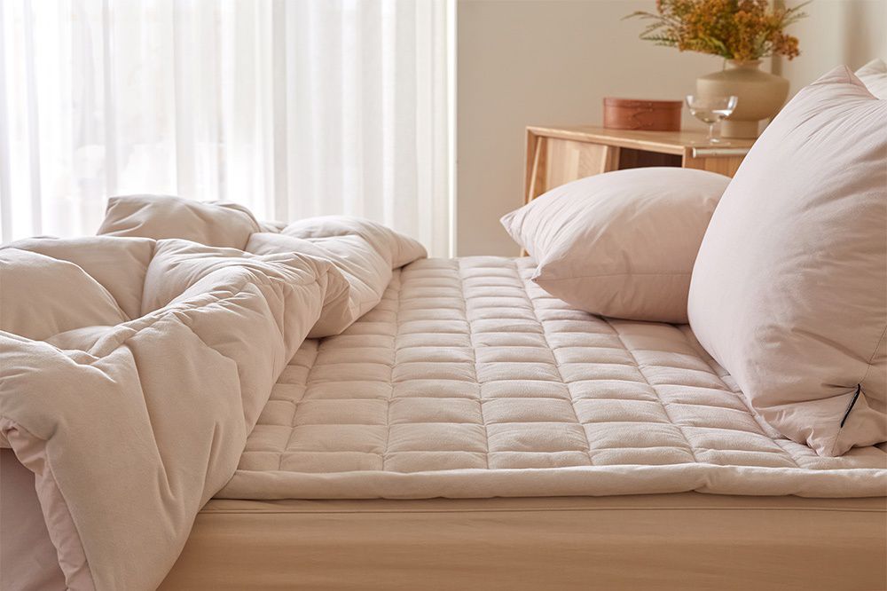 韓國 Maatila - 可水洗刷毛高密度60支棉棉被-草莓拿鐵