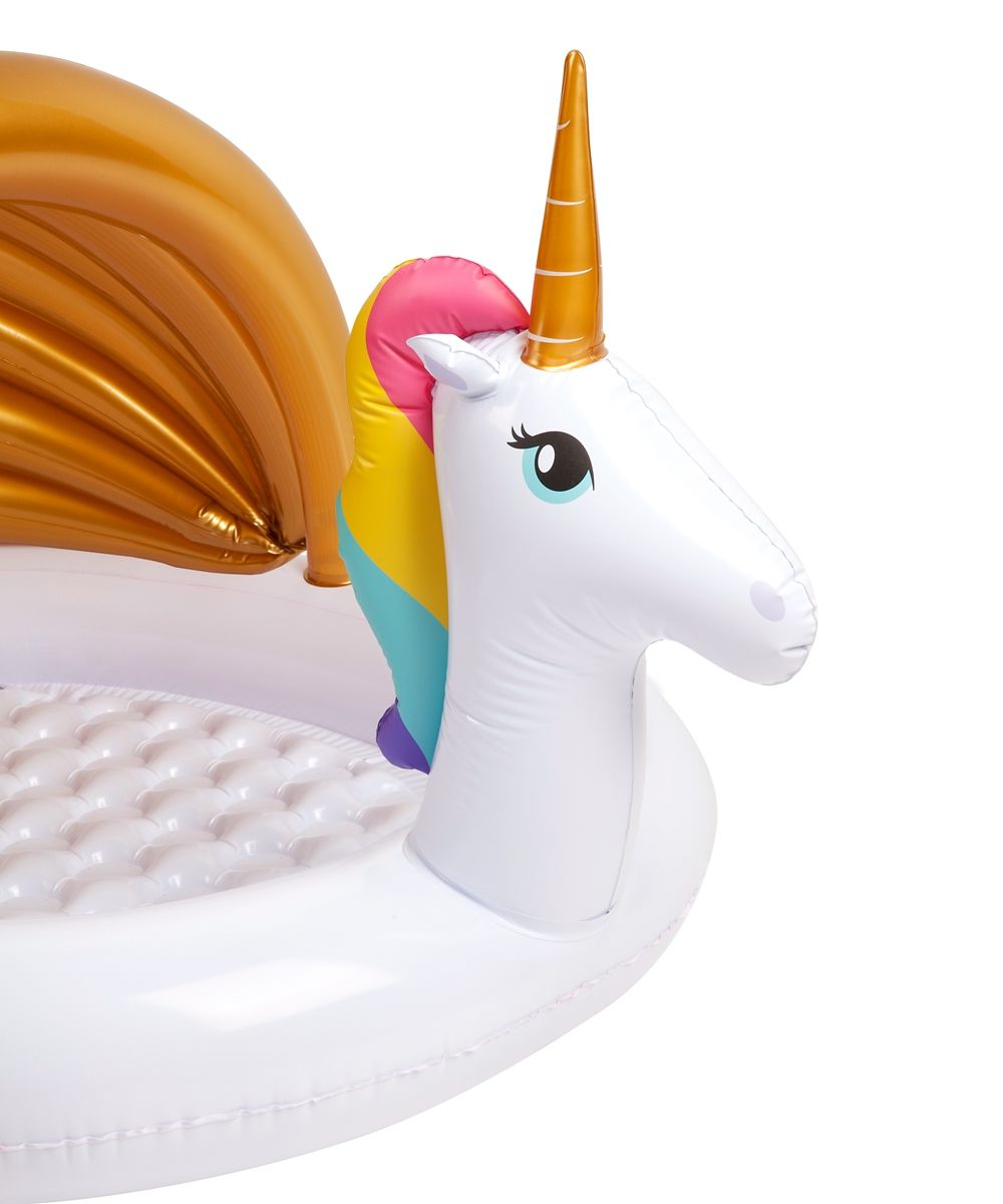 澳洲Sunnylife - 兩用兒童充氣游泳池/浮床-遮陽款-獨角獸