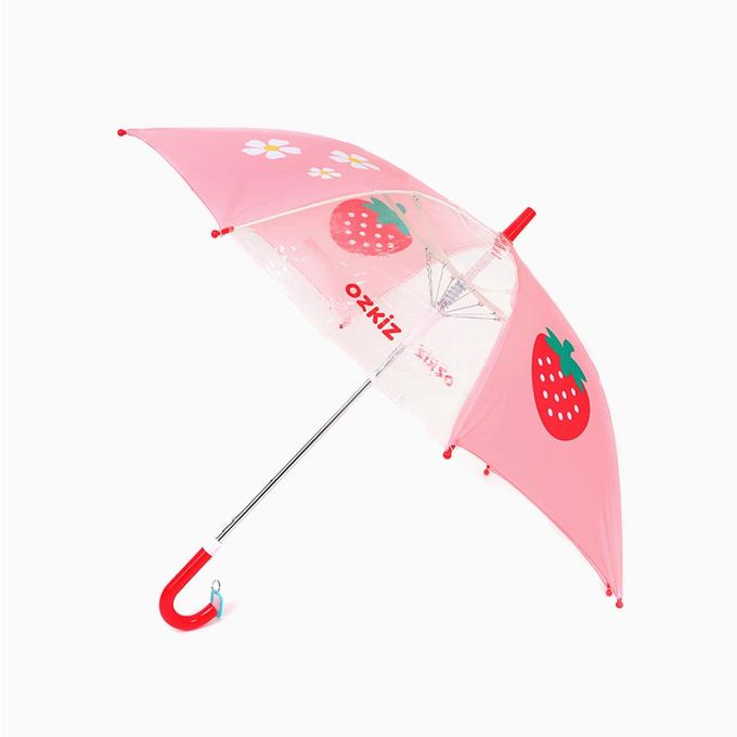 韓國 OZKIZ - 超輕量兒童安全雨傘-草莓派對 (FREE)