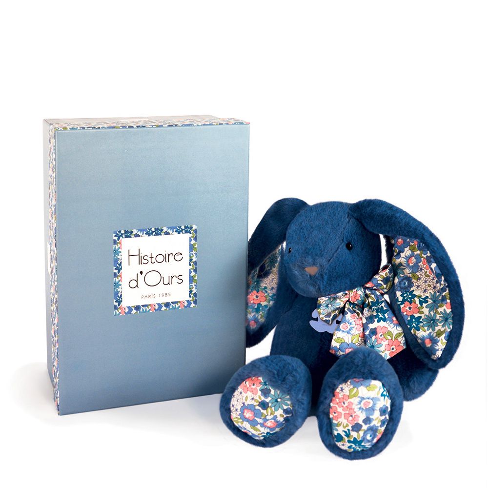 布偶抱抱好夥伴25cm-碎花藍兔