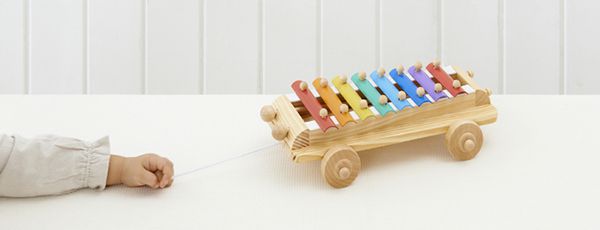 日本 Ed.Inter - 木玩系列 - 木琴手拉車