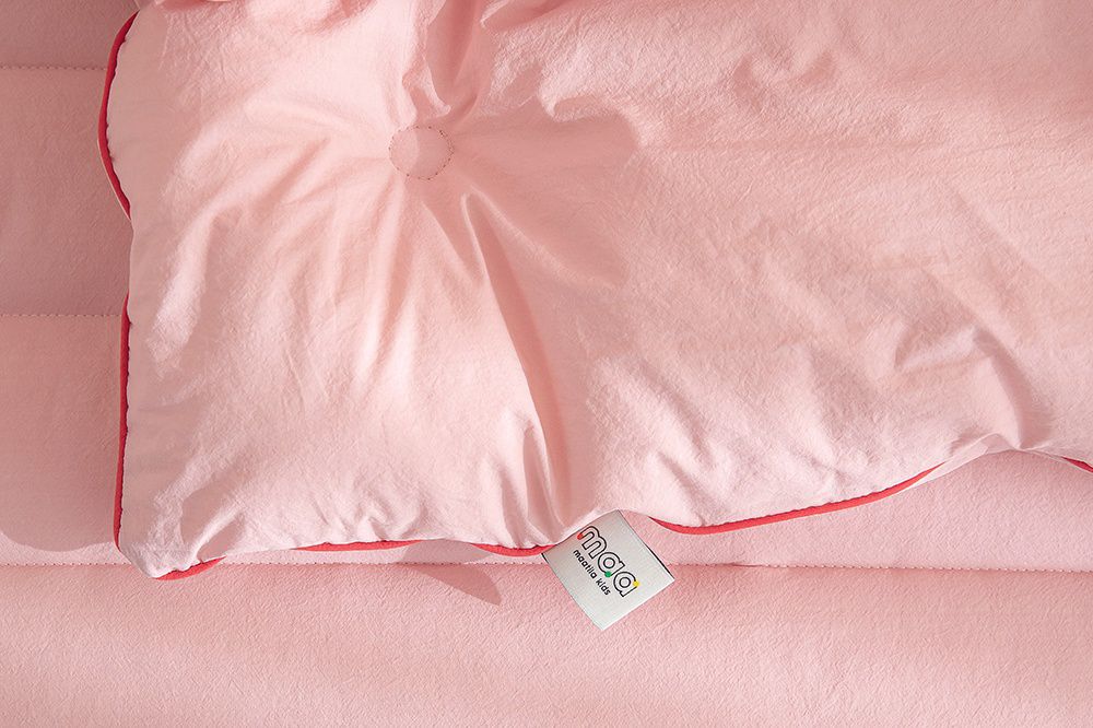 韓國 Maatila - (兒童款)可水洗高密度純棉棉被-草莓粉