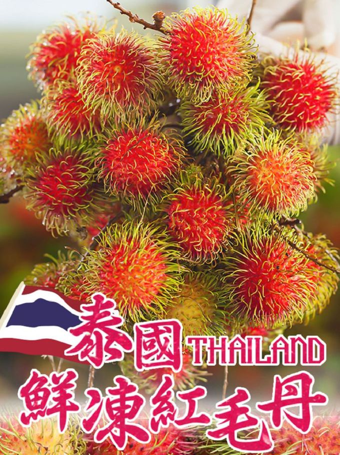 愛品鮮 - 泰國去殼紅毛丹鮮果肉4盒組(250g±5%/盒)