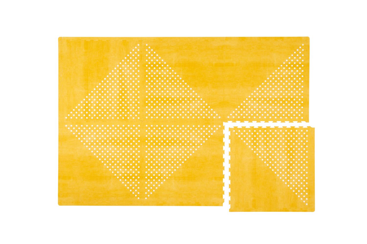 德國 toddlekind - 地球系列遊戲地墊-芥茉黃-一組6片