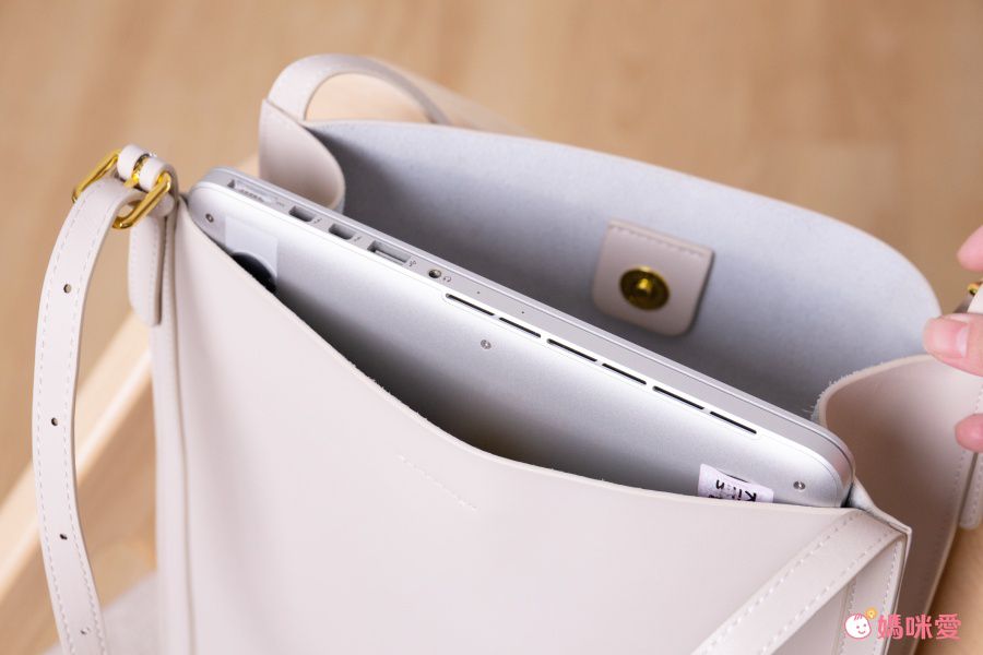 真皮大容量單肩托特包-卡其色 (30x12x31cm)