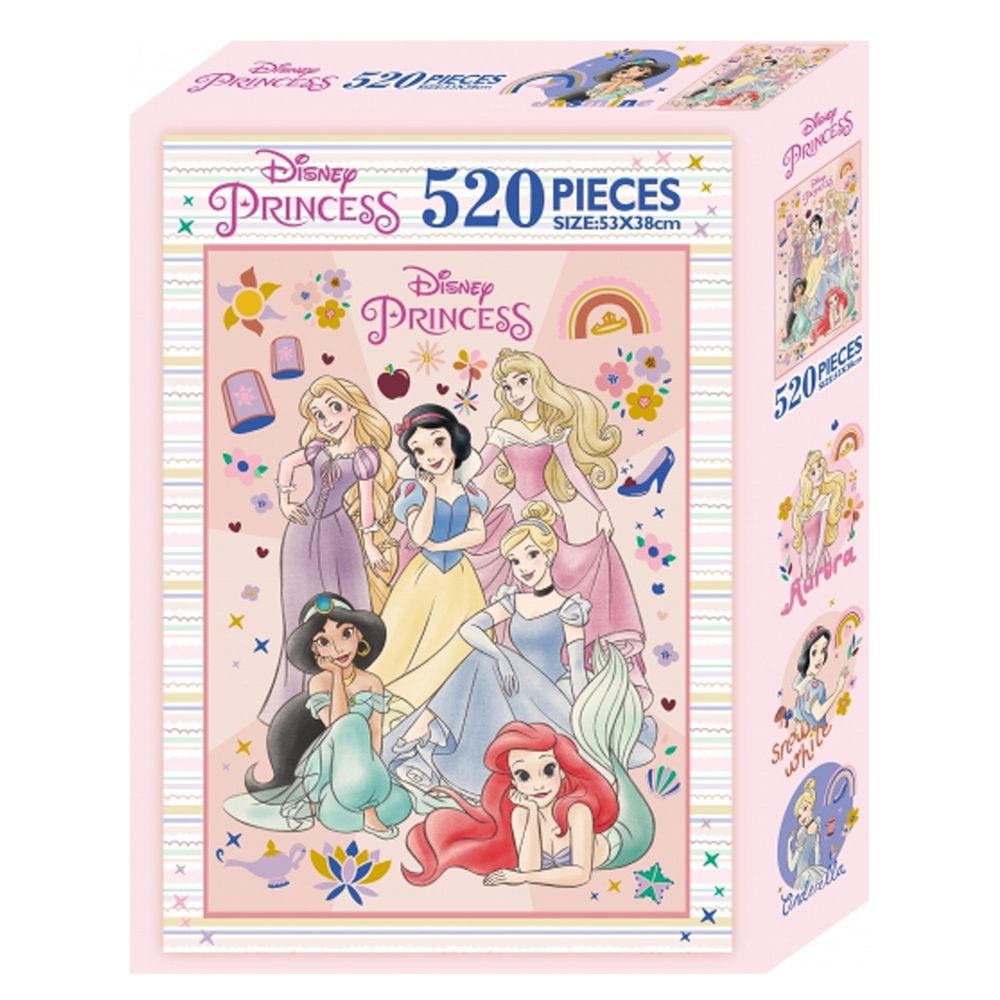 京甫 - 520片盒裝拼圖-迪士尼公主D