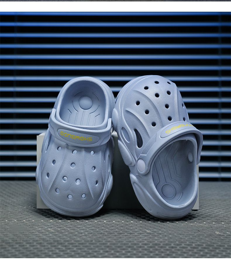 JB clothes - 休閒兒童洞洞鞋-藍色