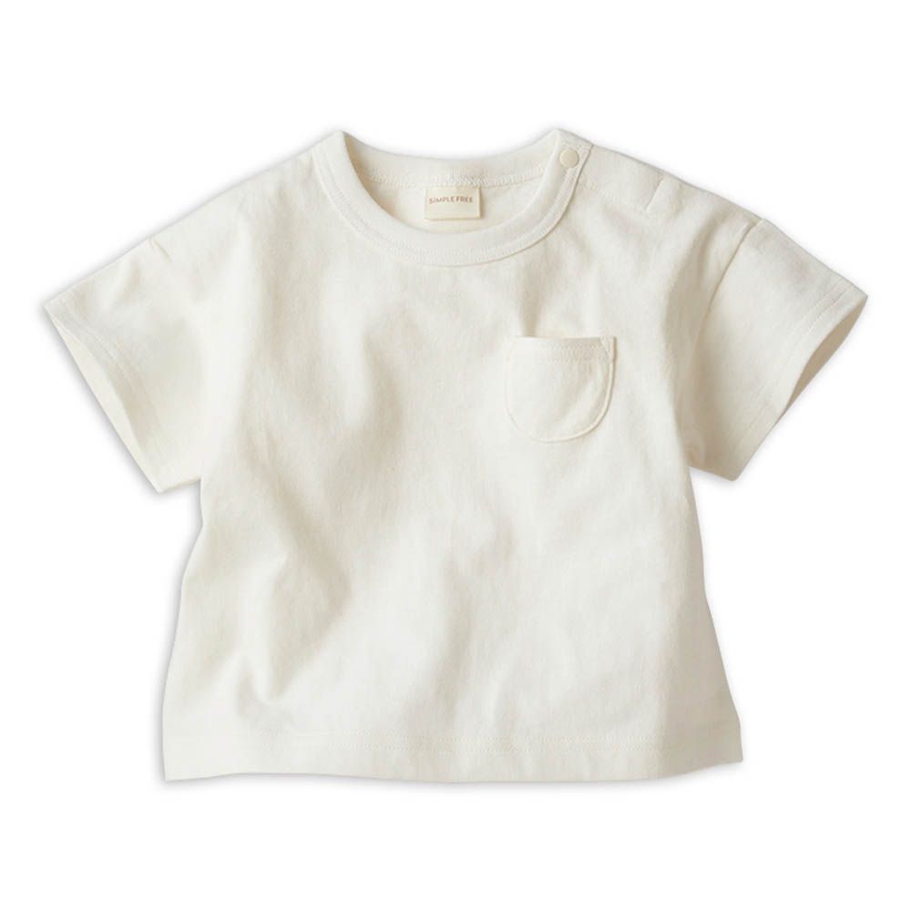 短袖經典T恤-天竺材質-米白色