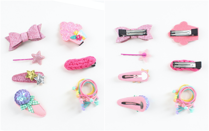 韓國 Cherry Bong Bong - 精美髮飾組(禮盒)-閃亮冰淇淋-粉紅