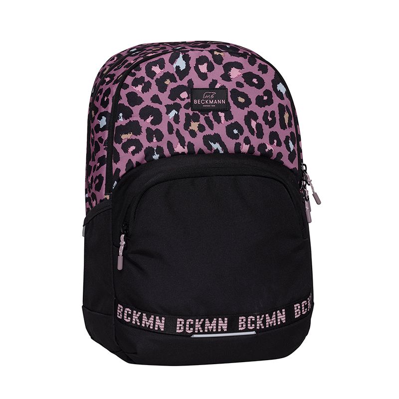 Beckmann - Sport Junior 護脊書包 30L-粉彩豹紋