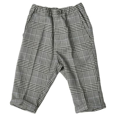 akachan honpo - 7分褲 葛倫格紋-灰色