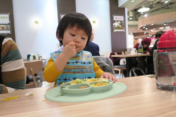 美國 green sprouts - 小綠芽魔鬼氈雙面防水/防食物掉落圍兜三入組-素色藍