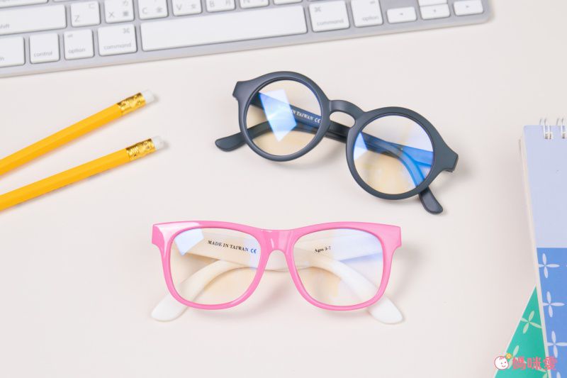 MiniTutu - 藍光眼鏡-圓框綠-綠色