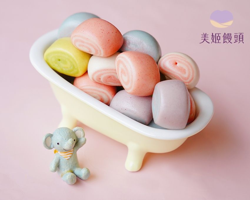 美姬饅頭 - 糖果造型無糖蔬果小饅頭 (一袋)-180g
