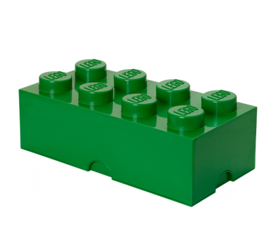 Room Copenhagen - 樂高 LEGO® 8凸收納盒 (深綠色)