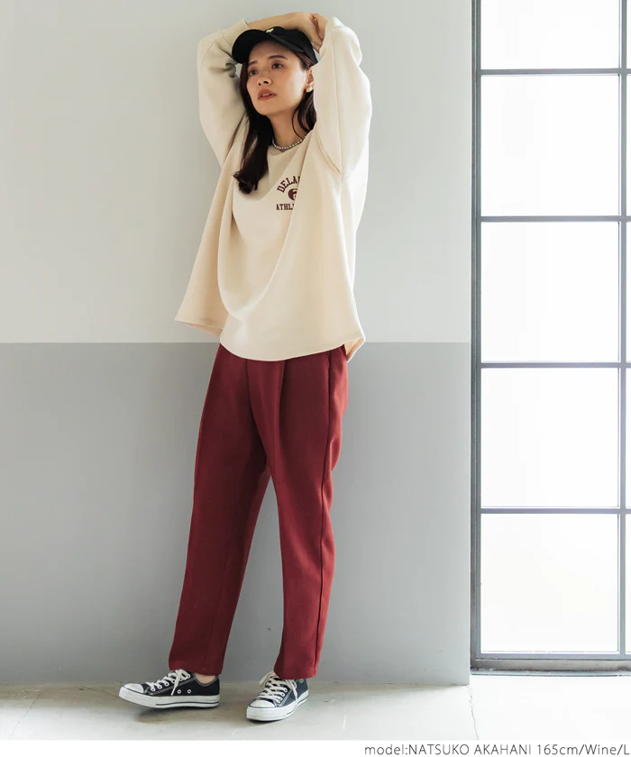 日本 COCA - 修身美型打褶西裝褲-芥黃