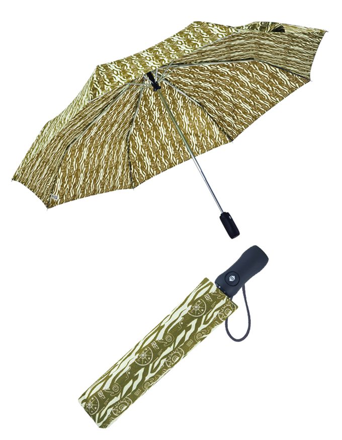 Rainstory - 抗UV雙人自動傘-部落圖騰(綠)-480g