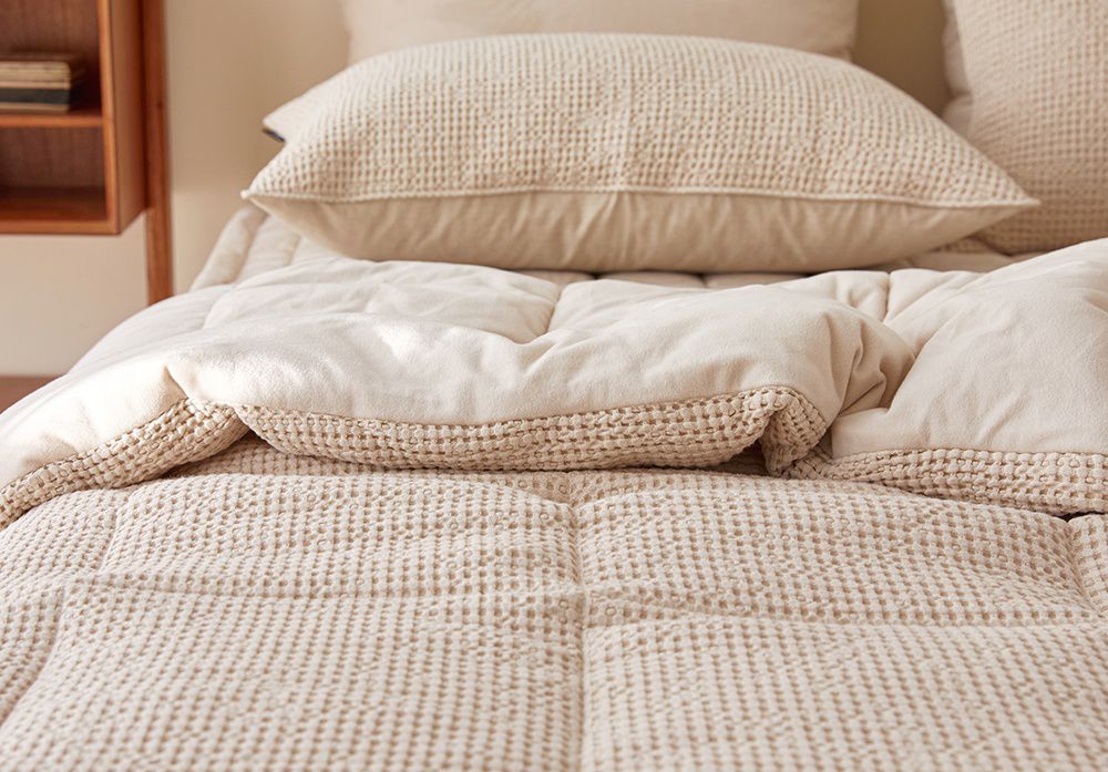 韓國 Maatila - 可水洗天絲莫代爾鬆餅棉被-燕麥