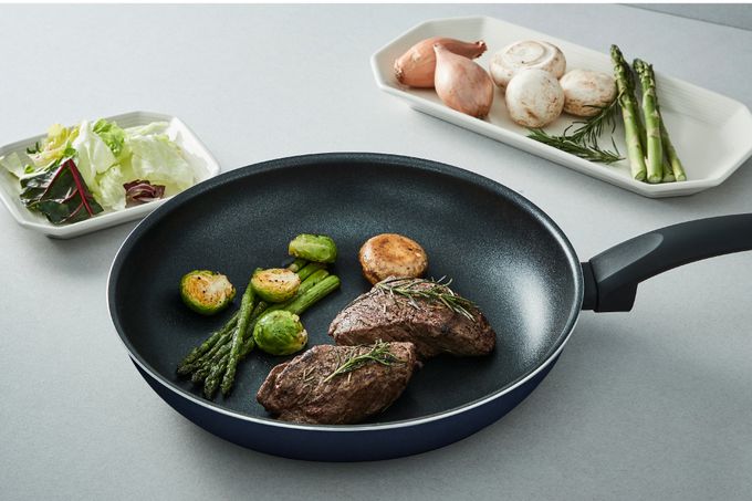 樂扣樂扣 - 北歐不沾鍋IH爐適用(兩件組)-28cm-極光藍 (28cm平煎+炒鍋)