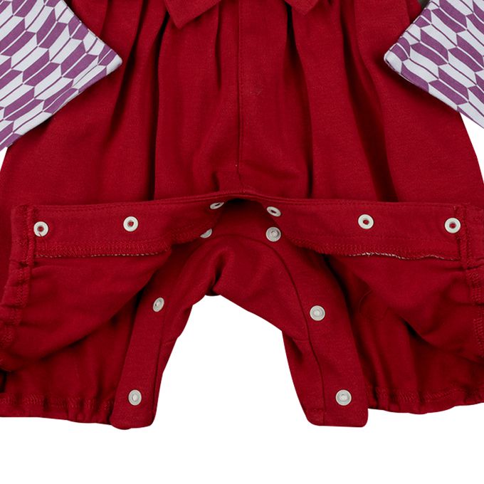 akachan honpo - 袴連身衣-(包屁衣)-紅色