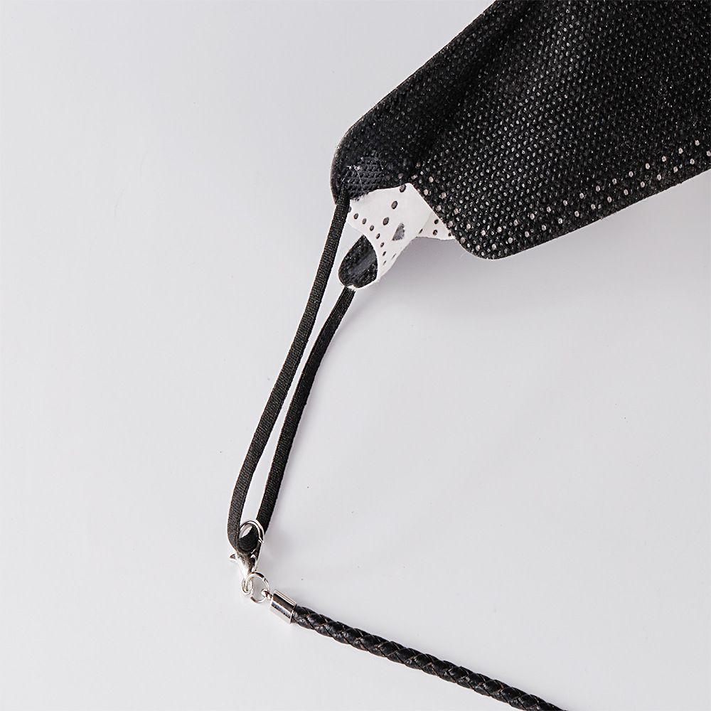 簡約編織繩口罩/眼鏡掛繩-白色 (總長72cm)