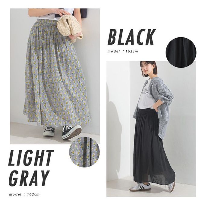 日本 OMNES - 100%印度棉 夏日透氣長裙-淺棕黑點