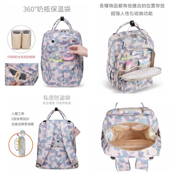 Heine 海恩 - WIN-0208 尼龍後背包 休閒後背包 收納背包-可愛貓