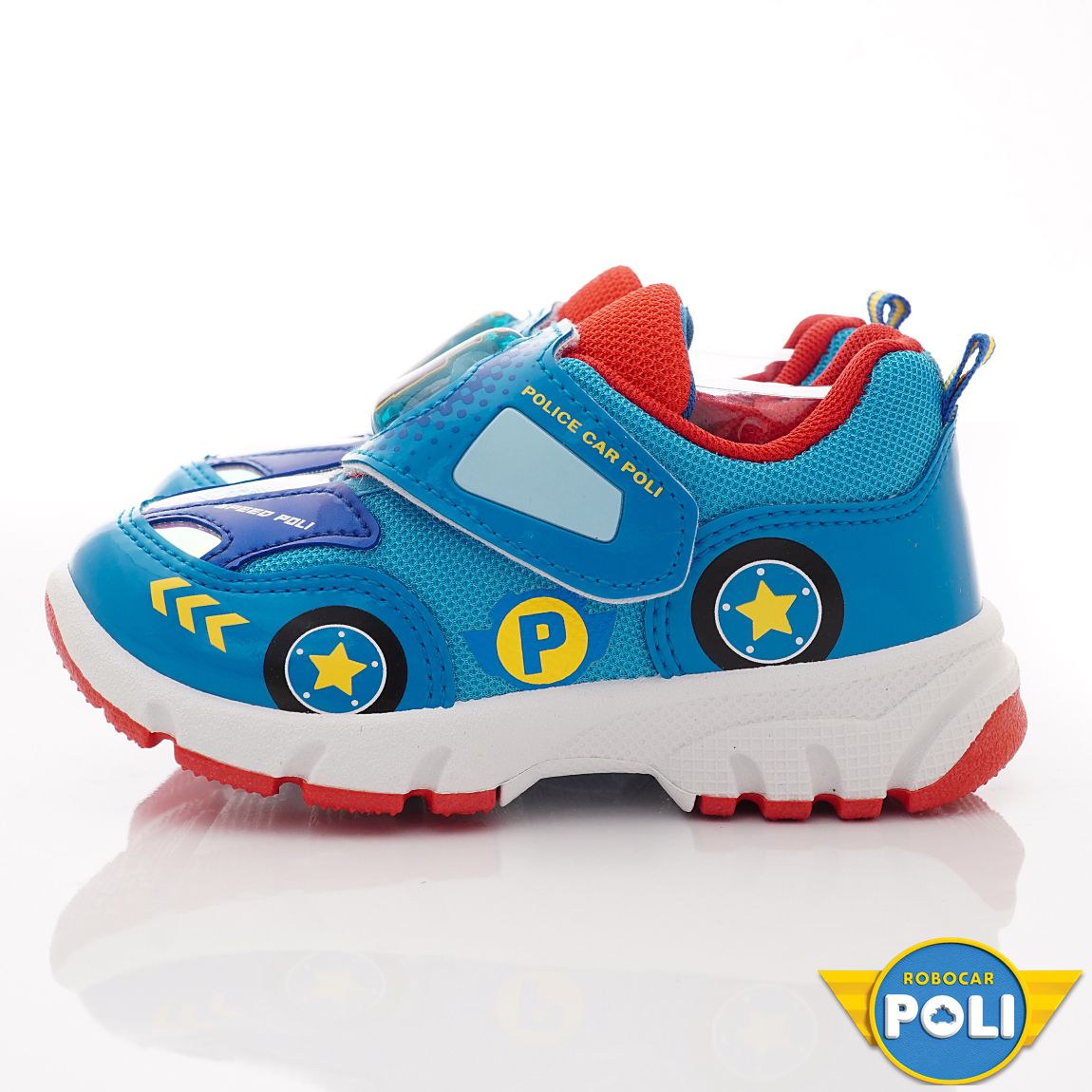 POLI 波力救援小英雄 - 台灣製電燈休閒運動款(中小童段)-運動鞋-藍