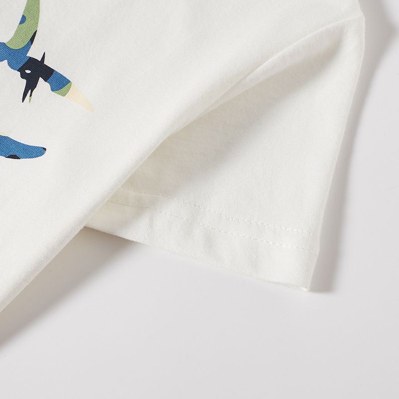 BE TOP - 純棉短袖上衣-科技迷彩暴龍-藍色