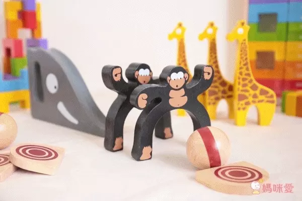 美國 Begin Again - 純木質益智玩具組-叢林動物保齡球