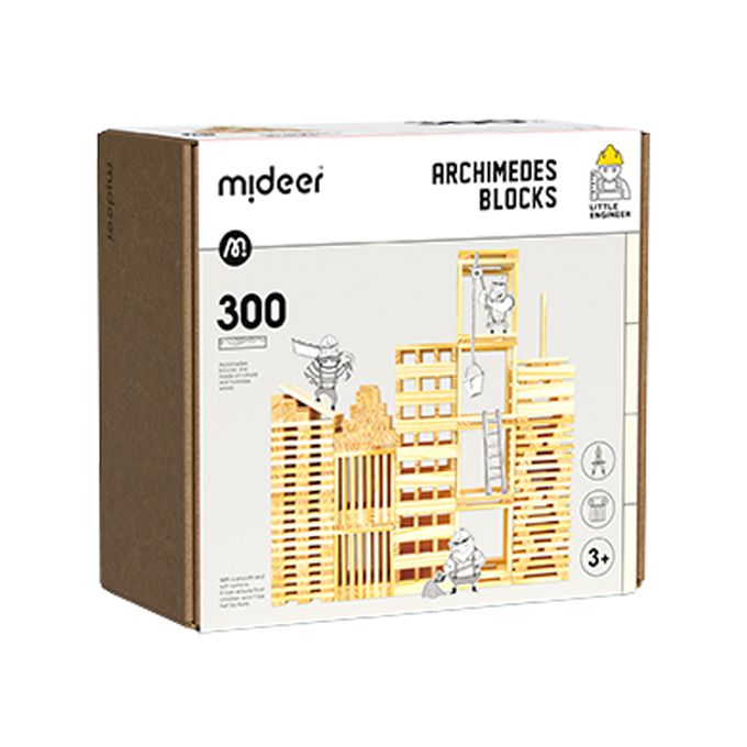 MiDeer - 阿基米德積木(原色300片)